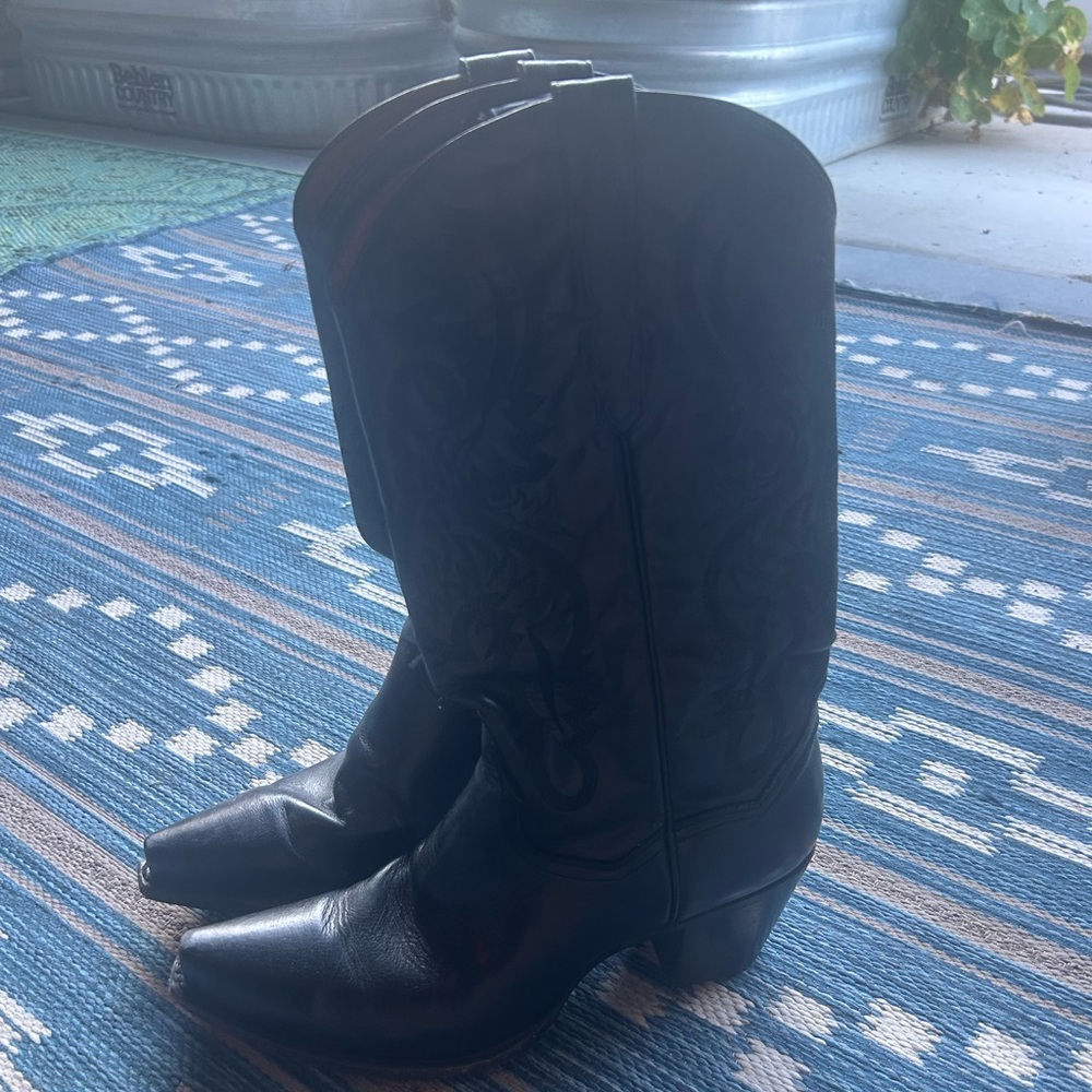 Dan Post Black Heeled Boots